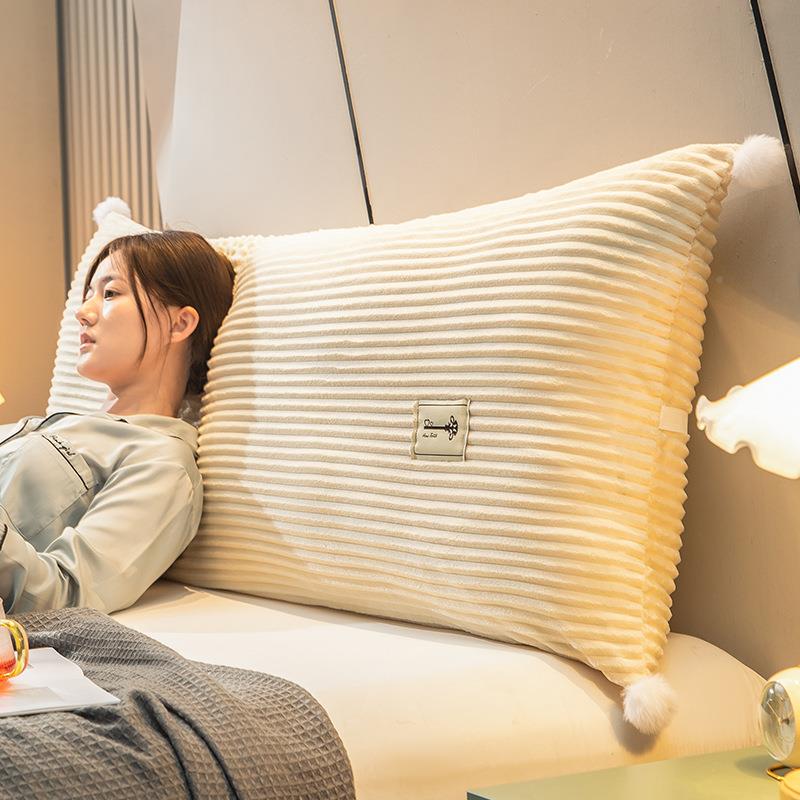 靠床软包长抱枕榻榻头米工厂直销枕头床枕上靠长垫直条-魔方形靠