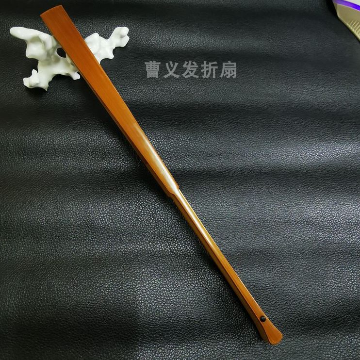 仿古碳竹竹95宣纸文玩玉竹方折扇老玉寸扇水牙骨磨化马空白头18扇