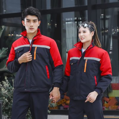 工地加厚耐磨抗寒棉衣男车间汽修棉服冬季定制工作服劳保服棉袄