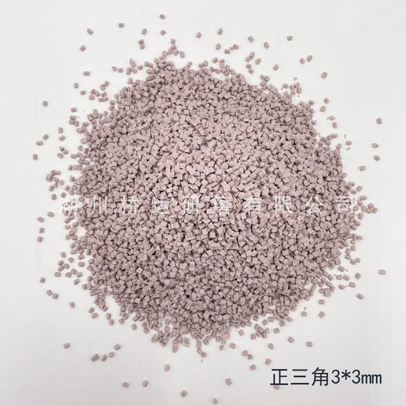 铬刚抛光石耐磨磨料玉粉红快速削刚刺强切耐粗石色研磨磨玉去毛用