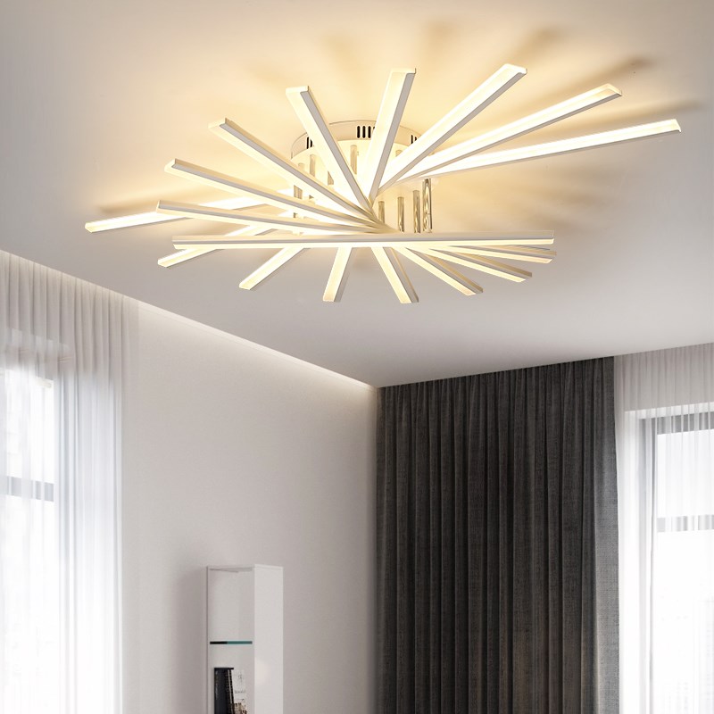 极简客厅主灯现代简o约灯具大气创意吸顶灯线条大灯轻奢大厅灯