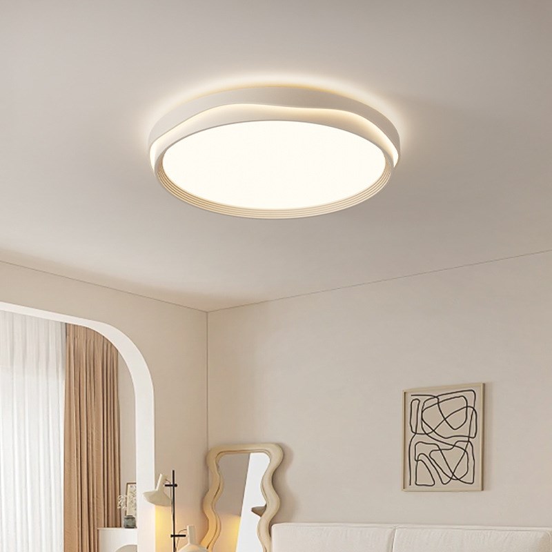 奶油风客厅吸顶灯北欧创t意大厅主灯温馨卧室灯全屋智能灯具套餐