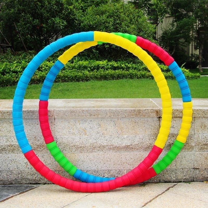 舒适青年小型可调节老式健身呼啦圈转转圈O收腹织布4-5斤加重