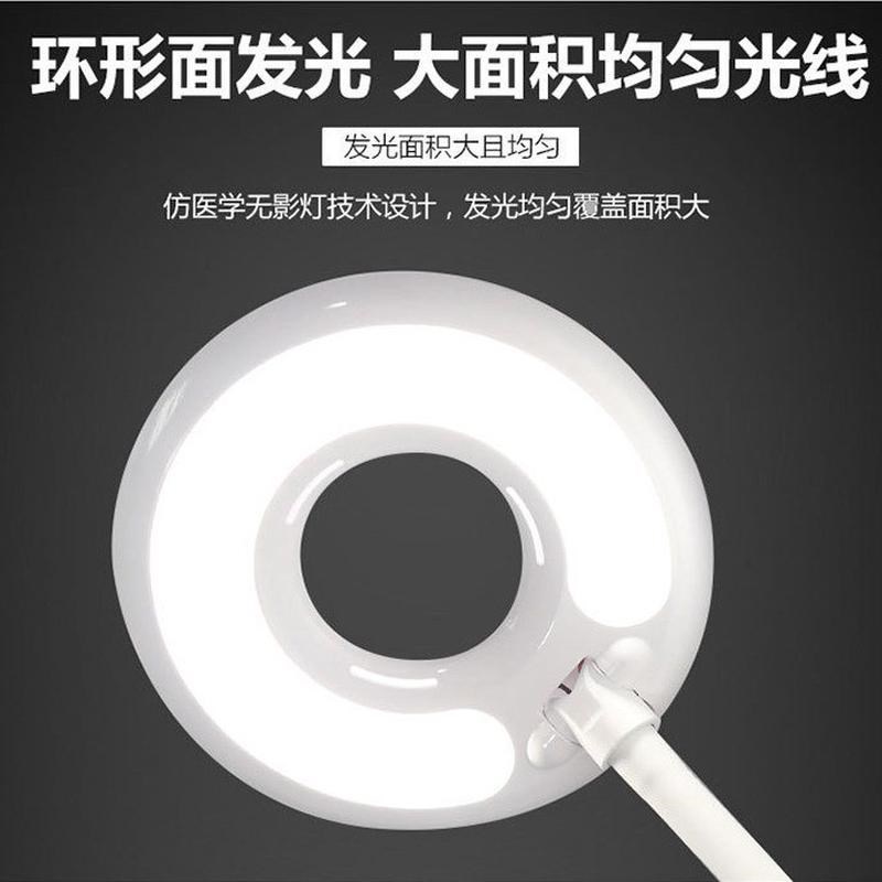 供应环形可折叠调光led台灯护眼学生宿舍书桌插电阅读学习led台灯