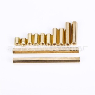 or六角铜柱M3单头通PC间支撑隔柱安防加铜螺母柱长外牙1M.3