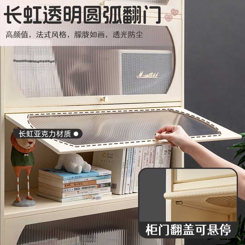 书架落地置物架书柜子家用儿童客厅实木简易展示柜杂物柜靠墙卧室