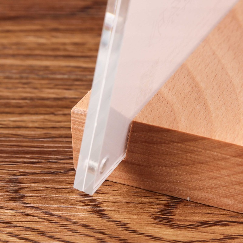 速发价格牌标签牌商品标价牌亚克力台卡原木台牌桌牌斜面台签架展