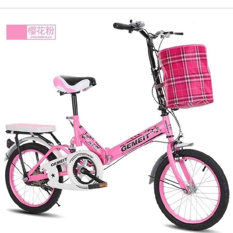自行车女成年女士折叠中号变速超轻便携大童10岁带减震小型