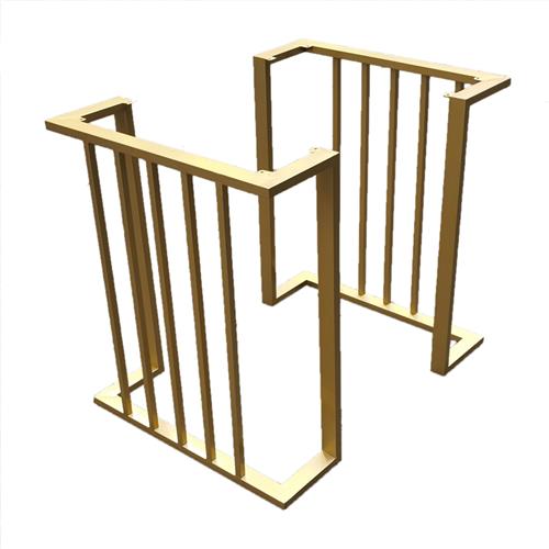 铁艺定制桌腿岩板桌n脚实木办公桌腿桌架支架茶几餐桌脚会议可