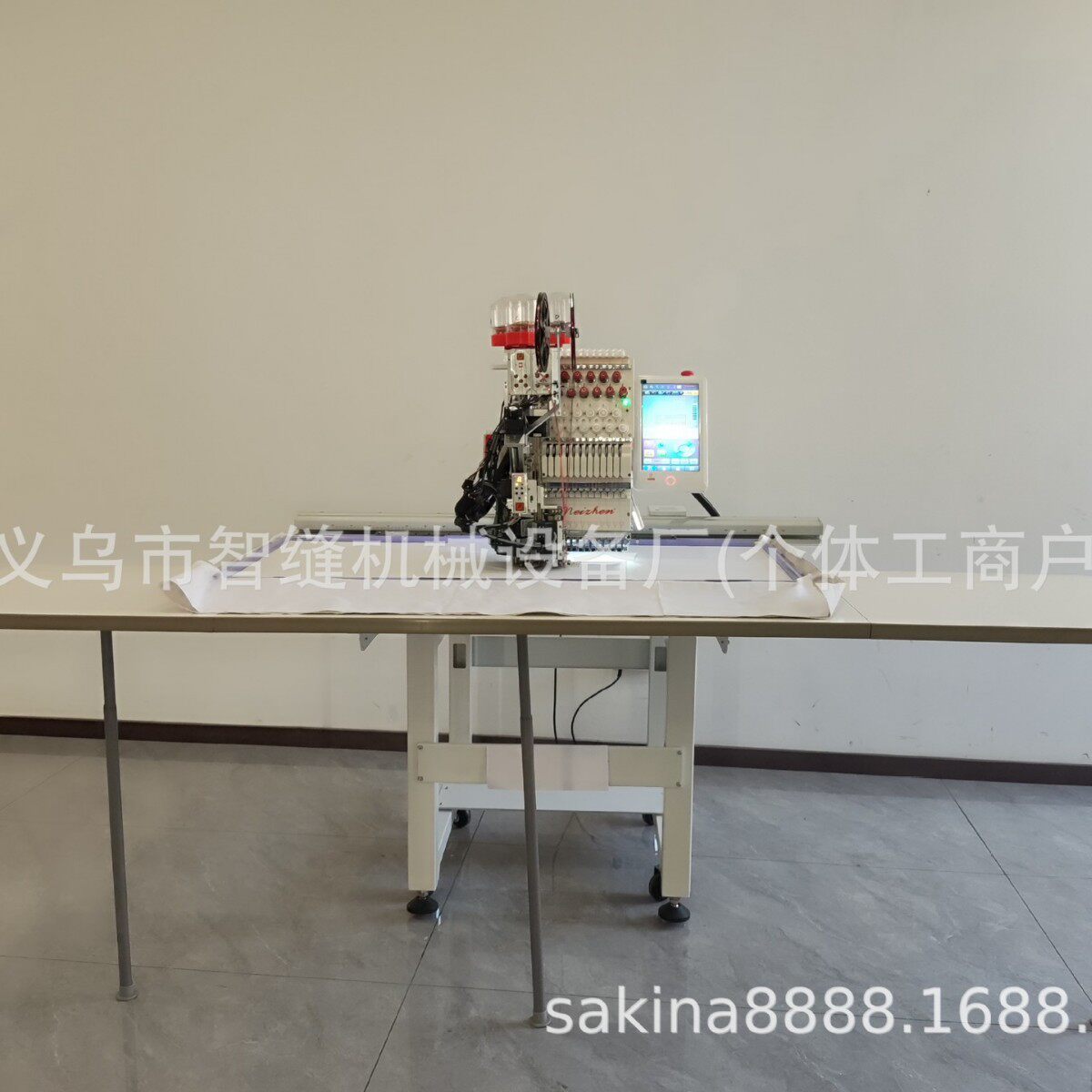电脑绣花机珠绣5001200新款家用马头机单头针大面积亮片绣刺绣机