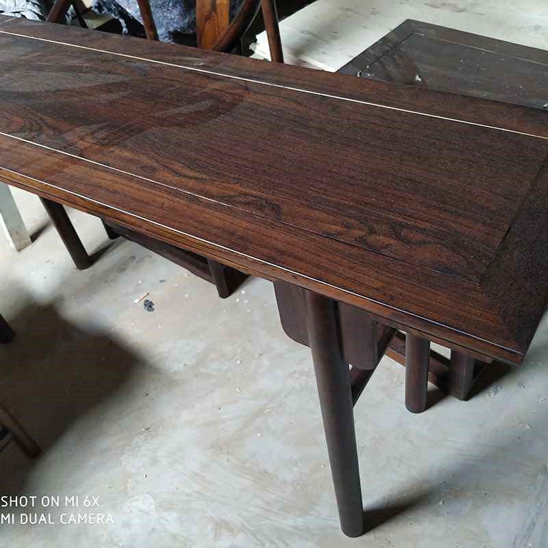 新中式玄关桌玄关柜实木置物台条A案条几墙边桌供桌老榆木家具玄