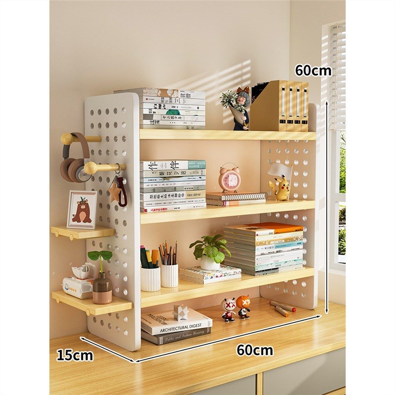 桌面置物架桌上书架办公桌工位z多层展示架家用书桌上洞洞板收纳