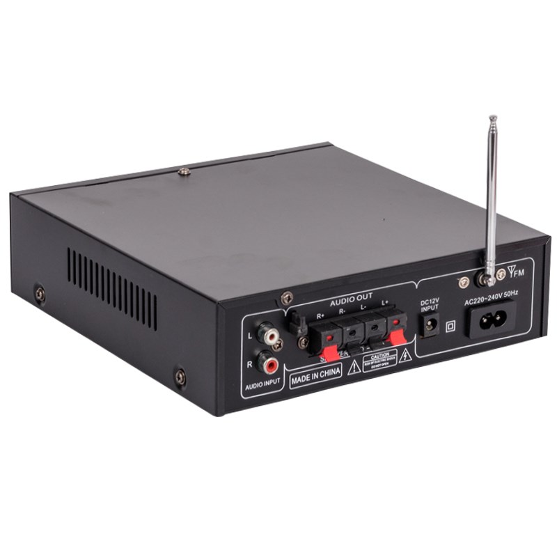 220V/12V蓝牙混响大功率功放机带话筒口桌L面房间小型卡拉ok功放