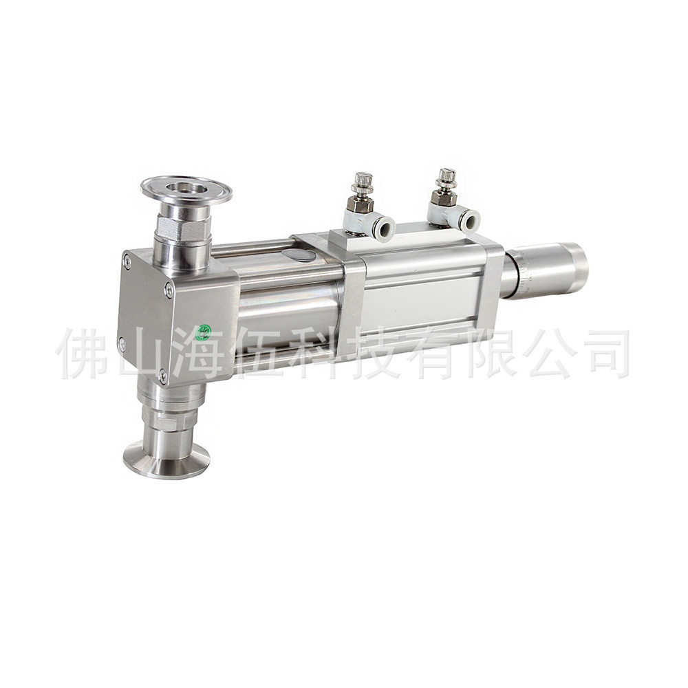 高精度陶瓷气动驱动液体注液灌装泵 番茄酱 猫条口服液精密柱塞泵