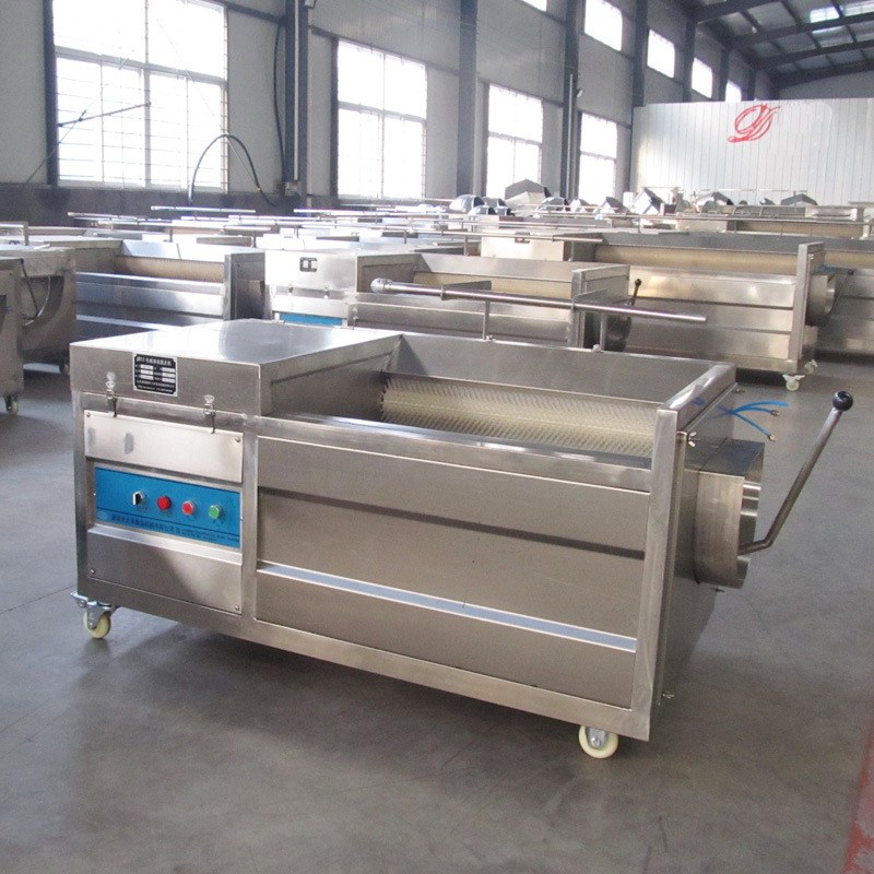 全自动小黄姜去皮机不锈钢材质损耗少 连续式鲜姜脱皮机脱皮率高