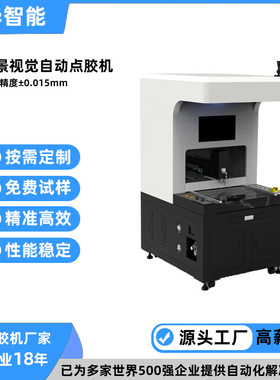 任意不规则曲线1秒自动识别CCD点胶机 鑫华智能全景视觉点胶机