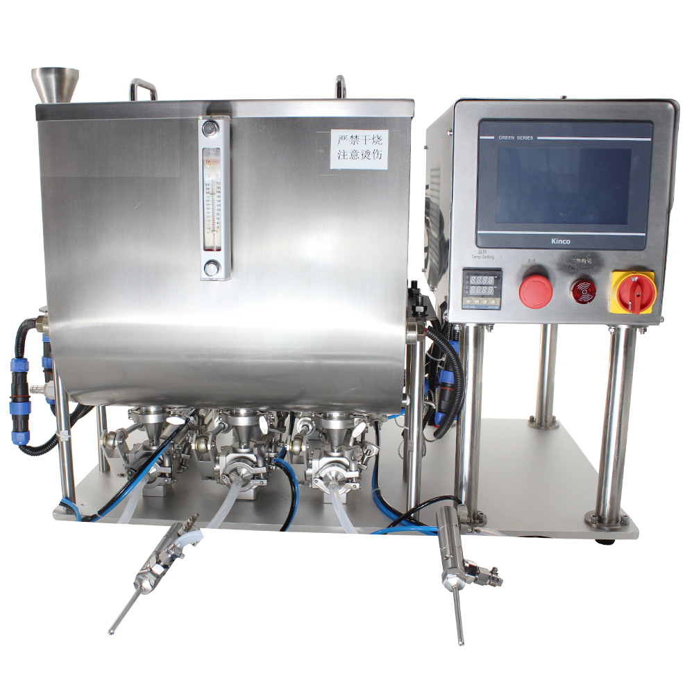 三头洗衣液面膜凝胶牙膏蜂蜜液体膏体伺服电机 半自动灌装分装机