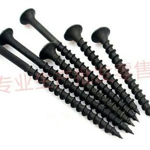 4木牙纖維..家具頭螺絲自攻螺絲干壁釘黑色粗M3十字2快牙M55M平