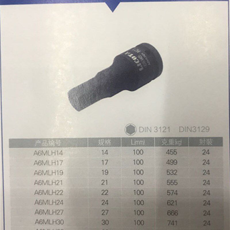 原装美国力可达 3/4六角加长风动旋具套筒头14-32MM
