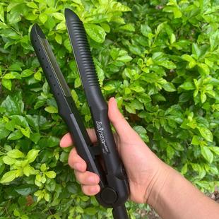 贝贝丝弯曲夹板蓬松炉顶垫发根卷曲和拉直两用梨工作室美发沙龙专