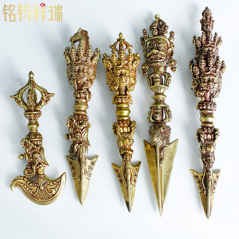 藏式杵橛男女尼泊尔普巴随身配饰平安士法器金刚家用护身挂件吊坠