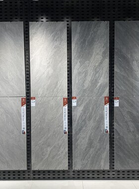 客厅通体大理石瓷砖灰色地砖600X1200无限连纹大板背景墙现代简约