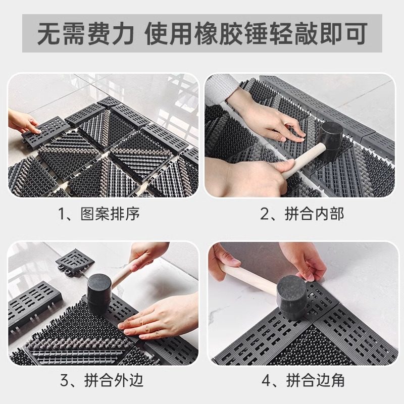 室外大门口进门商用迎宾地垫入户门防滑脚垫除尘门垫防水拼接地毯