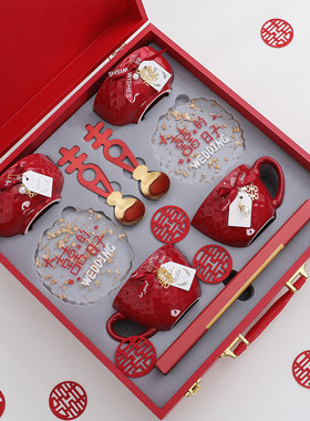 新婚礼物实用h餐具礼盒套装喜杯碗筷送闺蜜新娘订婚结婚送新人礼