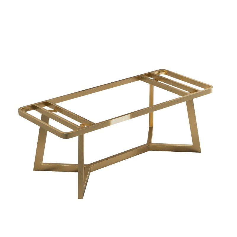 大理石桌腿岩板茶桌支架不锈钢大板桌架餐桌办公桌脚底座金属台脚