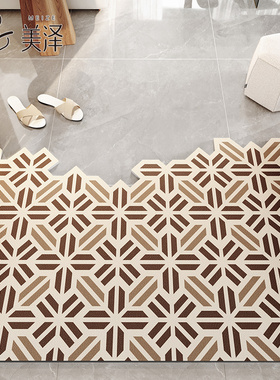 2025新款地垫入户门垫可裁剪可擦洗门口脚垫家用玄关进门皮革地毯