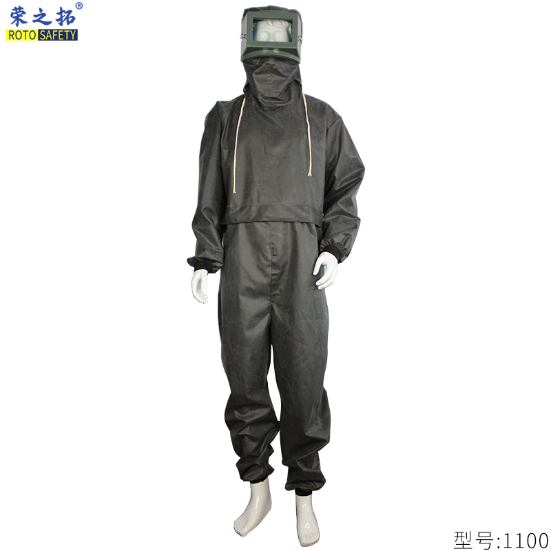 喷砂服打磨喷砂防护服装修打砂衣喷漆连体服耐酸碱防水喷砂衣套装