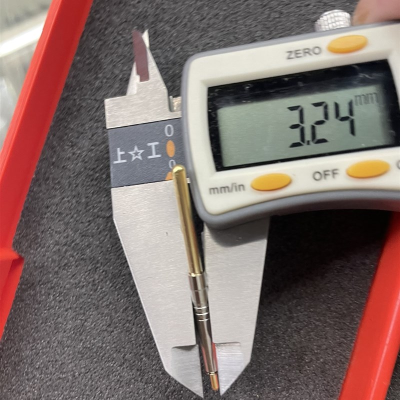 PH-5J46L外径3.2圆头总长4z6mm行程20加长测试探针一体针阻抗探针