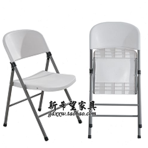 休闲椅塑料椅一体餐椅简易户外稳固椅子折叠会议椅椅免安装聚加厚