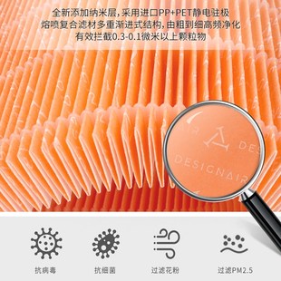 503 403 603过滤芯 303 适配布鲁雅尔空气净化器滤网203