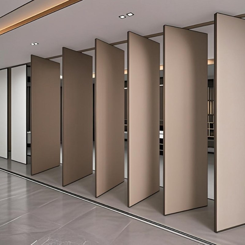 酒店活动隔断墙会议室饭店移动推拉旋转屏风宴会厅餐馆折叠门定制