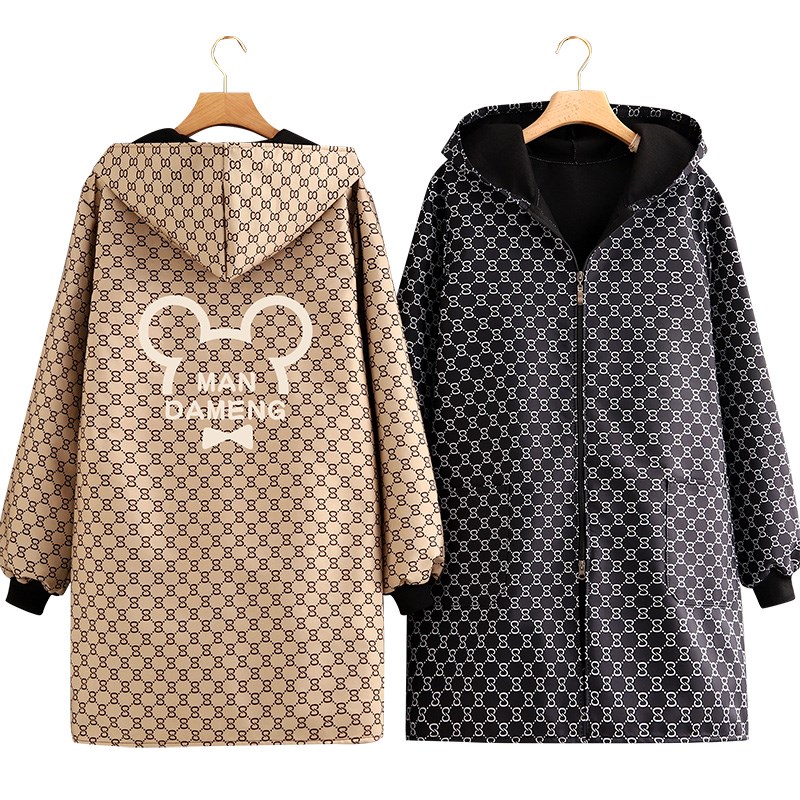 长袖罩衣女新款冬季加绒加厚工作服防水家用厨房围裙大褂定制围腰