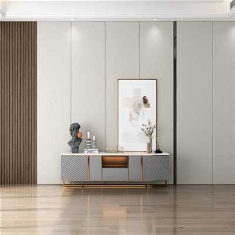 现代简约客厅电视硬包背景墙沙发卧室格栅软包墙围定制床头护墙板