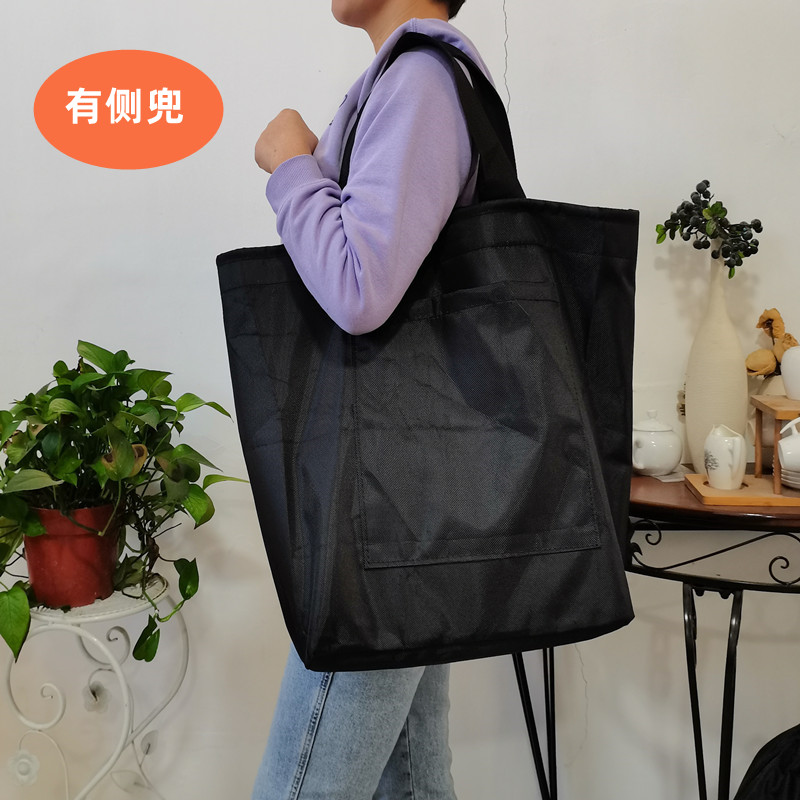 加厚防水牛津布超大号买菜购物袋单肩揹包大容量鱼护手提包收纳袋