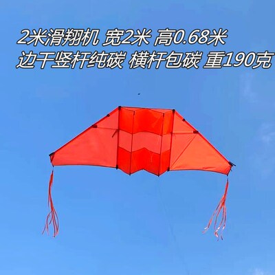 淘淘乐2米P31N滑翔机超微风筝成人大型专业潍坊风筝微风易飞