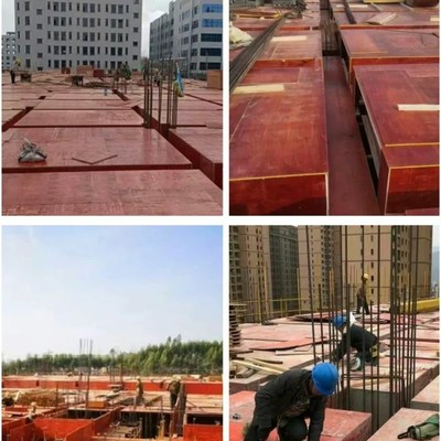 辽宁双面覆膜竹胶板建筑工地木板桥梁工地建筑模板实木加厚板材