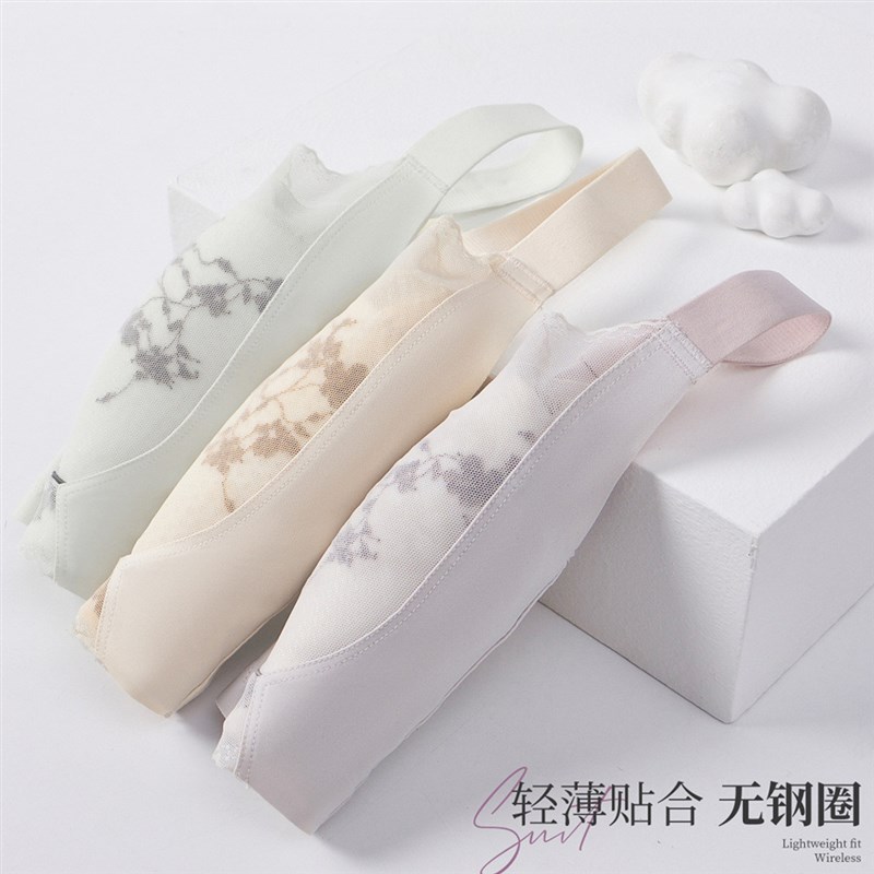 无钢圈内衣女大胸显小薄款吸汗超薄纸片杯聚拢调整型收副乳文胸罩