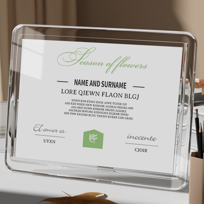 亚克力立牌双面透明台牌a4抽拉台卡桌牌餐位牌酒店菜单桌签价格牌