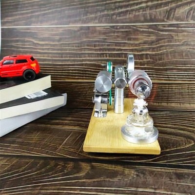 科学实验神冰斯特林发动机外燃机蒸汽机模型发电机大功率引擎玩具