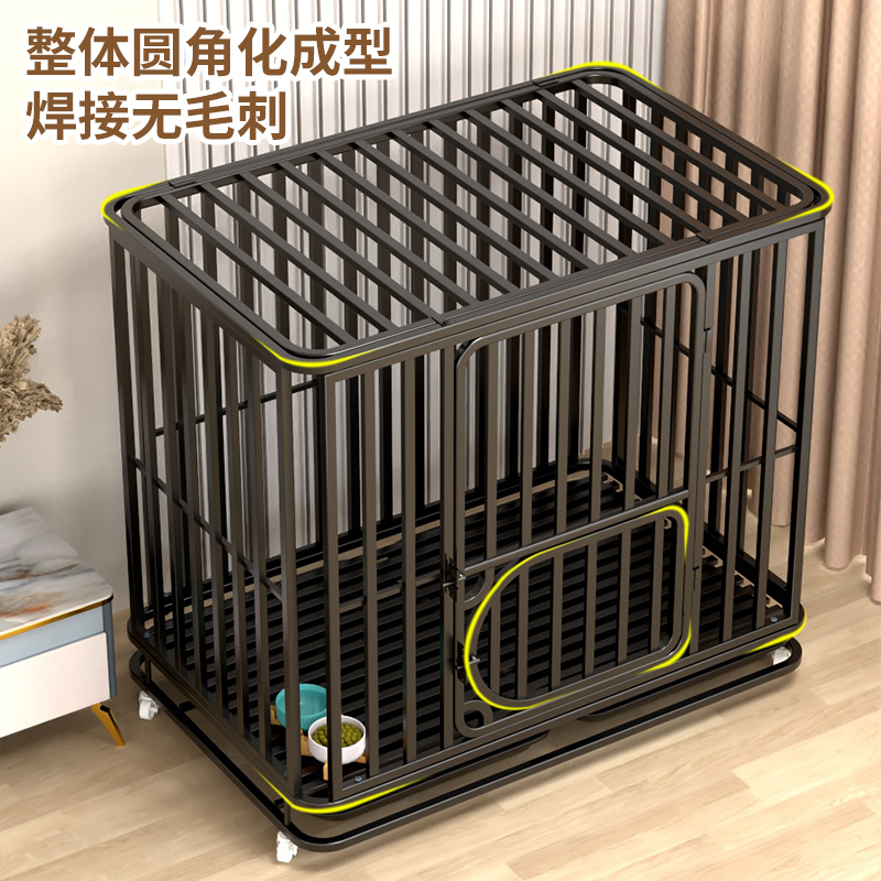 狗笼子 大型犬中型犬狗笼带厕所分离 家用室内外金毛拉布拉多笼子