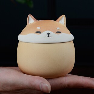 萌犬宠物骨灰罐 迷你防潮坛 纪念盅 狗狗离世后事殡Y葬品 骨灰盒