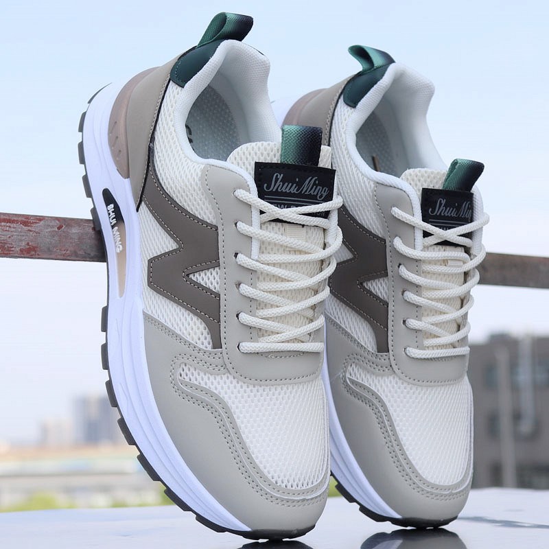 男鞋夏季镂空透气洞洞网鞋男士运动休闲鞋软底防滑跑步鞋老爹凉鞋