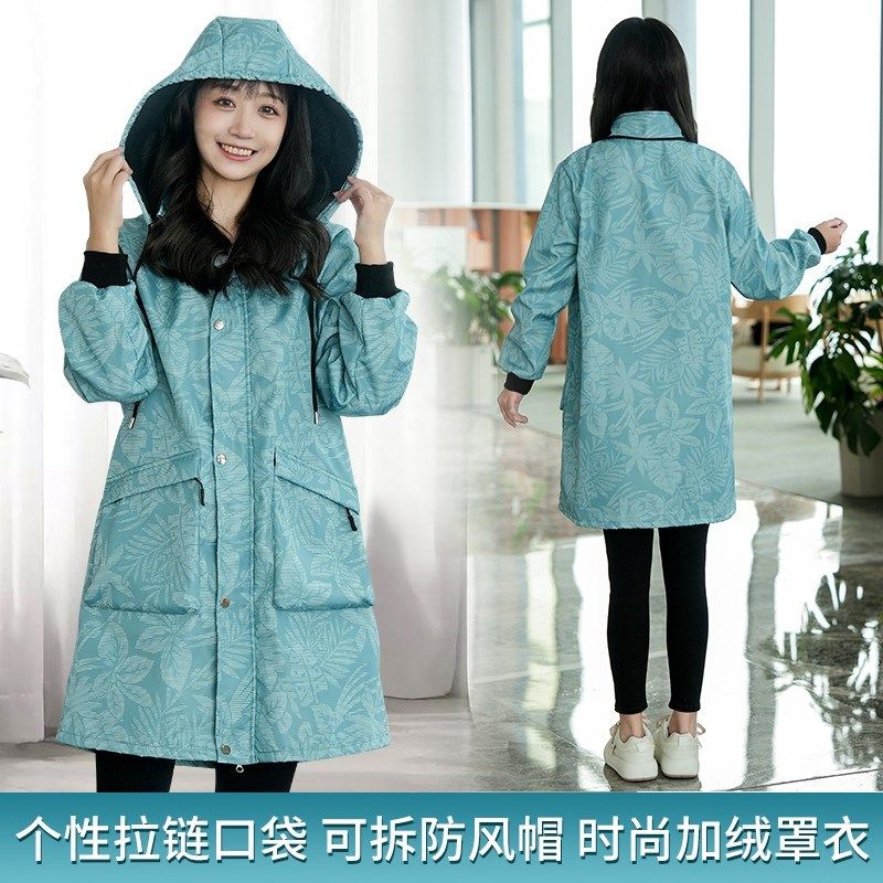 女罩衣冬可外穿加绒长袖大码加厚男士罩衣冬季女款棉衣长款工作服,家庭/个人清洁工具,围裙,淘宝优惠券,粉丝福利购,淘宝优惠卷