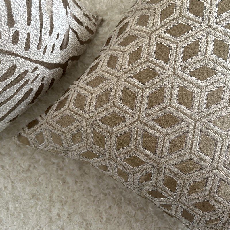 现代简约美拉德咖色系靠垫客厅沙发抱枕套飘窗床头靠枕套不含枕芯