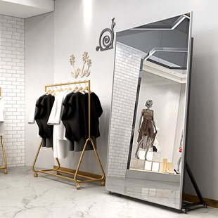 移动全身镜服装 店显瘦试衣镜落地镜网红拍照美颜大镜子穿衣镜