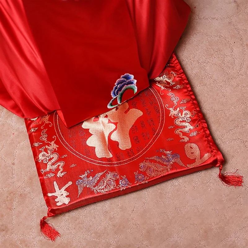 新婚礼跪垫结婚坐福垫一对坐垫福垫敬茶垫子结婚床跪拜垫新娘喜垫